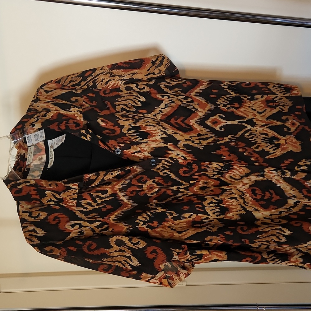 Two Piece Sleeveless Dress with removable button down Shear Jacket